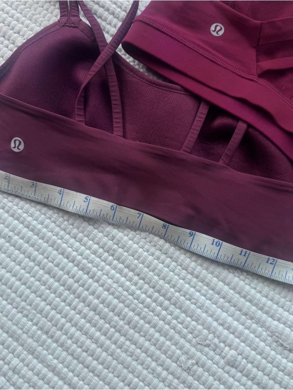 Lululemon Burgundy Sports Bra Bundle Sz 6 Strappy Light Support 2pc - Picture 3 of 14